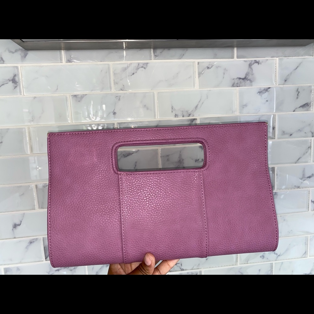 Purple medium sized clutch